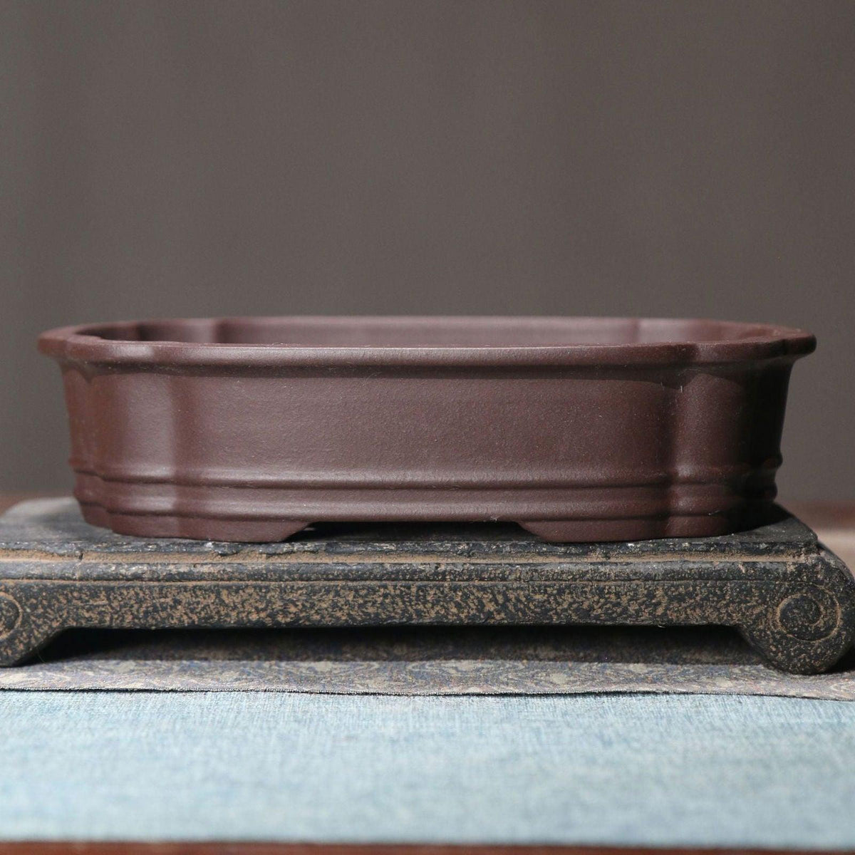 9.3" Premium Shallow Rounded Corner Bonsai Pot - Potscape