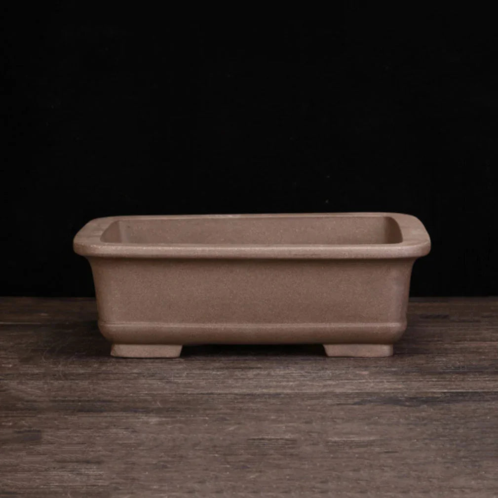 9.6" (24.5cm) Rectangular Classic Yixing Clay Unglazed Bonsai Pot