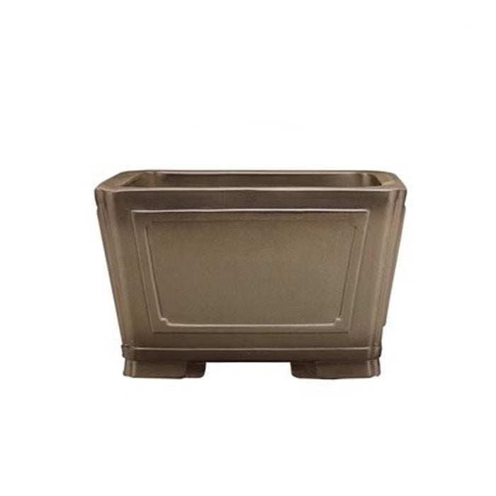 9.8 inch (25cm) Large 6.1 inch (15.7cm) Deep Square Semi Cascade Bonsai Pot