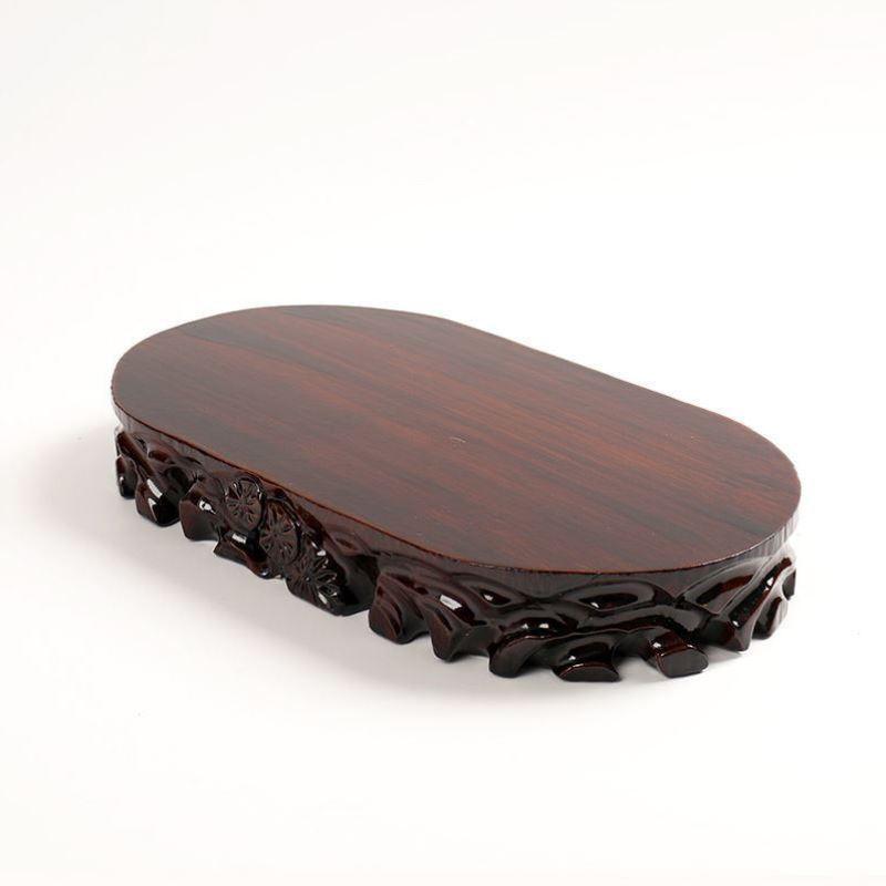 Multi-Sized Antique-Style Glossy Wooden Bonsai Stands - Potscape