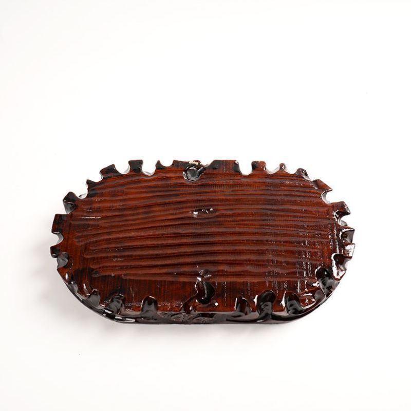 Multi-Sized Antique-Style Glossy Wooden Bonsai Stands - Potscape