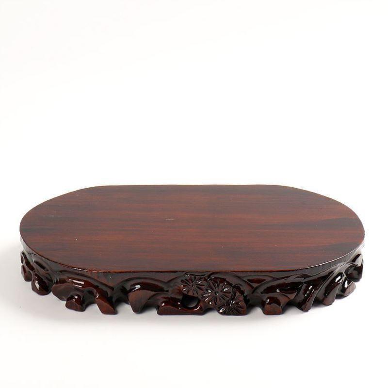 Multi-Sized Antique-Style Glossy Wooden Bonsai Stands - Potscape