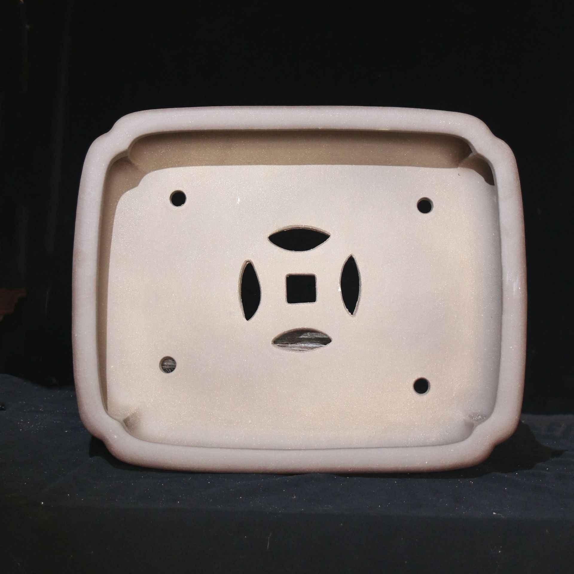 20.8" (53cm) Extra Large Rectangular Bonsai Pot w Ornamental Feet