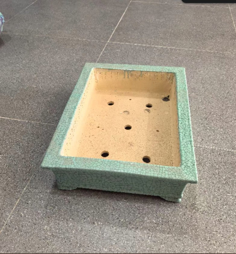 20.4" (52cm) Extra Large Rectangular Cracked Glaze Ceramic Bonsai Pots